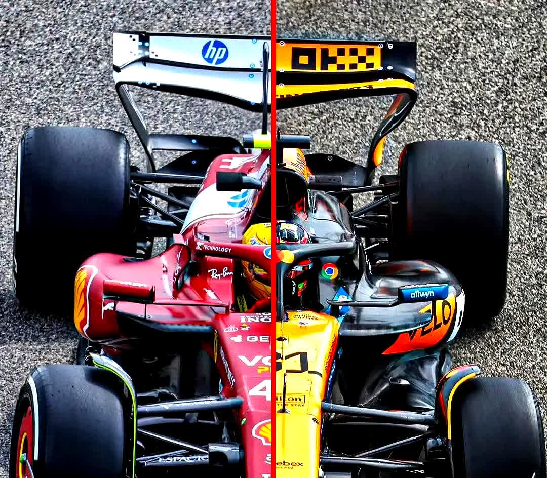 关于法拉利鏖战迈凯伦，诺里斯扛起全队的信息